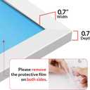20x30 Picture Frame for Wall Display, 20x30 White Picture Frame with HD Plexiglas, 20 x 30 Poster Frame 1 Pack, Display Frame for Vertical or Horizontal, Classic Collection