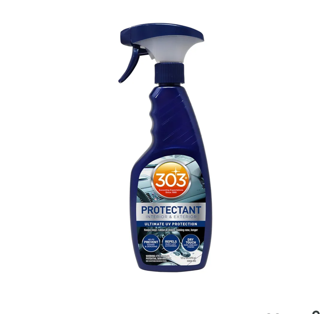 303 Products Automotive Protectant Spray - Helps Prevent Fading & Cracking, Repels Dust, Lint & Staining, Superior UV Protection & Restores Lost Color, Exterior & Interior Car Cleaning Supplies 16oz  2 Pcs
