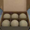 Stanbroil Ceramic Balls - 5 Round Fire Stones for Fire Pit Fire Bowl and Fireplace - Set of 6, Beige