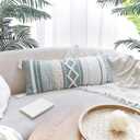 ZICOTO Decorative Boho Lumbar Pillow Cover 14x36  Beautiful Throw Pillow with Soft Texture for Bed, Couch Decor or as Body Cushion  A Stylish Addition to Your Bedroom