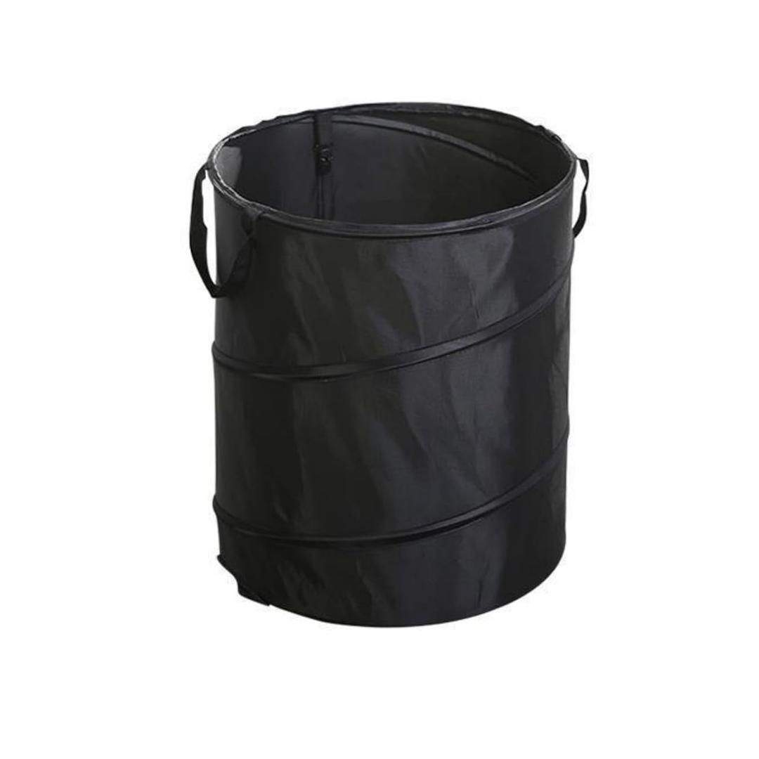 Collapsible Trash can/Folding Garbage Cans,Portable Trash can,Pop Up Trash Can,for Camping Garbage Can Collapsible,Clothes and Toys Recycle bin (Black)