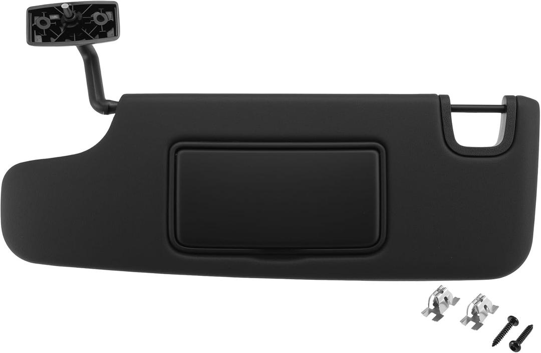 Left Side Sun Visor for Jeep Wrangler JK/JL Series 2007-2018 Front Left Sun Protection Shade Replaces No.6CJ07DX9AA Car Sun Visor Assembly Black