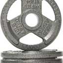 Olympic Cast Iron 2-Inch Weight Plate for Strength Training & Weightlifting, Multiple Weights 4 Pcs, 10LB