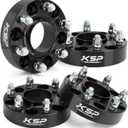KSP 6X5.5 Wheel Spacers for Silverado Sierra,1.5"(38mm) Real Forged Spacers with 78.1mm Hub Bore M14x1.5 Studs fit for Tahoe Avalanche Express Suburban Sierra Yukon (1.5"-6x5.5-4pcs, black)