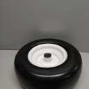 Upgraded 13x5.00-6 Lawn Mower Tires Flat Free, Zero Turn Mower Front Tires for Residential and Commercial, 13x5.0-6 Flat Free Tire and Wheel, 3/4" & 5/8" Bearing, 3.25"-6.6" Center Hub, Pack of 1 