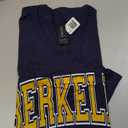Berkeley Arched Amber Text T-Shirt Navy Blue, S