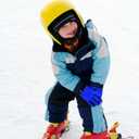 SATINIOR 6 Pairs Winter Gloves Kids Waterproof Ski Gloves Snow Warm Full Finger Snowboard Unisex Gloves for Cold Weather Boys (7-12 Years, Simple Colors)