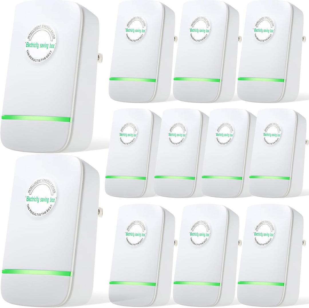 Kigley 16 Pcs Energy Saving Device, Electricity Power Saving Box, Household Stable Voltage Device and High Efficiency US Plug 90-250V 30KW for Home Factory Office