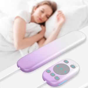 PILSAMAS Under Pillow Speaker Bluetooth 5.4 with Bone Conduction, Wired Remote, 3 Timer - White Noise Sound Machine, 24H Playtime, 36 Soothing Sleep Sounds for Adults, Kids, Side Sleepers, Office Nap (Lilac Frost Ombr)