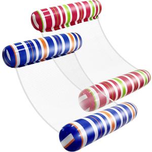 Adult Pool Floats, Inflatable Water Hammock, Beach Vacation Essentials for Pool, Lake, or Summer Parties (2 Pack)