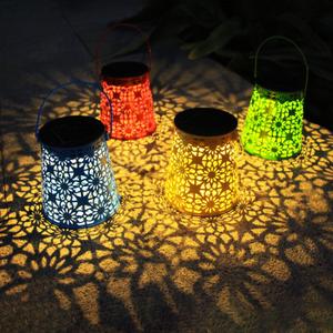 4pack Solar Lanterns Outdoor Waterproof Hanging Lights Gifts for Women Metal Small Decorative LED Lanterns for Yard, Patio, Lawn, Tabletop, Pathway, Landscape, Garden Decor