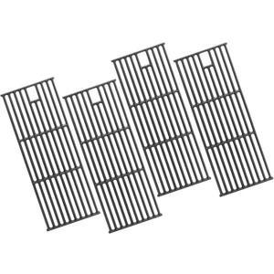 Cast Iron BBQ Cooking Grates for Bull Most Models 19.25" x 7.5" OEM 16517, Outlaw 26038, 26039, Steer Premium 69008, 69009, Lonestar Select 87048, 87049, 7 Burner Premium 18248, 18249, Set of 4