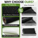 39in x 16.4ft EPDM Waterproofing Membrane, 62 Mil Thick Rubber Roofing Roll