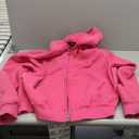 Vamtac Fleece Hoodies Double Zip Up Hooded Sweatshirt Oversized Heavyweight Vintage Acid Wash Hoodie Full Zipper Tops (Medium, Rose Pink)