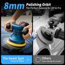 Cordless Car Buffer Polisher,6 IN Portable Polishing Machine Kit for Car