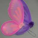 Sumind 2 Pcs Butterfly Fairy Wings Butterfly Wing Dress up Halloween Party Costume Accessory Angel Costume for Kids(Light Purple, Pink)