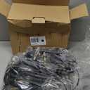 Brightever 120FT LED Outdoor String Lights with Remote, Patio Lights Outdoor Waterproof with 36+2 Shatterproof ST38 LED Bulbs, Dimmable Outside Hanging Light for Porch, Garden, Backyard, Cafe, 2700K (120FT-Warm White, Black)