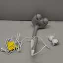 Homedics Back Massager - Heated Automatic Percussion Back, Body and Neck Massager with Dual Pivoting Heads, Interchangeable Nodes, for Shoulders, Legs and Feet, White (1 Count (Pack of 1))