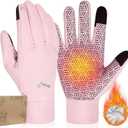 Pixel Panda Winter Gloves Men Women Warm Gloves for Cool Cold Weather Touch Screen WaterResistant Windproof Glove for Running Driving Cycling Hiking Walking Sports Gardening, L