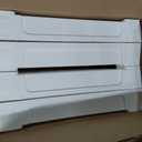 Oskar Heavy Duty Plastic Storage Shelves- for Garage, Kitchen, Bathroom Basement, Kids Room, Toys,Stackable 4-Tier White, Organizer Rack for Books Shoes, Pantry, Cleaning and Closet Organization