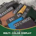 BAMBOO COOL Men's Ultra ComfortSoft Underwear, Moisture Wicking & Breathable No Ride Up Boxer Briefs with Fly, Multipack (XXXL)