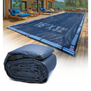 16-Ft x 32-Ft Pool Cover for Inground Pools - Rectangle Winter Pool Cover for Inground Pools, Extra Thick Material and Durable Design, Cold and UV-Resistance, Easy Installation, Navy Blue