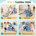 BIERUM Toddler Slide, 4 in 1 Kids Slide for 1-3 Indoor Outdoor, 45.3"x15.7"x19.7"