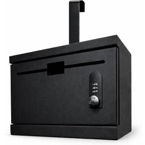 Over the Door Lockable Drop Box, Heavy Duty Metal, No Drilling Required
Secure Combination Lock for Mail, Payments, Documents & Key Returns