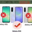 Unov Case Compatible with Galaxy A36 / A37 5G Flower Girly Floral Garden Embossed Pattern Design Slim Protective Soft TPU Bumper Back Cover