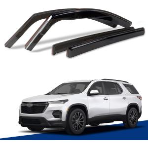 in-Channel Window Visors Compatible with 2018-2023 Chevrolet TraverseRain Guards Sun Shields Window Deflector4pcs