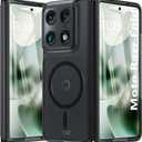 OWKEY for Motorola Razr Fold Case Compatible with MagSafe,[Hinge Protection] Magnetic Moto Razr Fold 2026 Case Shockproof Military Translucent Matte Bumper Cover Phone Case for Moto Razr Fold 5G,Black