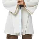 Men's Tunic Cosplay Costume Adults Outfits Halloween Robe Hooded Uniform Full Set, 3XL