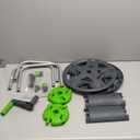 Water Hose Reel Cart, Holds 65-147 Ft of 5/8 Inch Hose, Wall Mounted Garden Hose Cart, Portable Hose Holder for Convenient Hose Storage and Watering (Green)