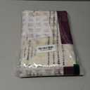 Jinchan Boho Linen Tier Curtains 45 Inch - Bohemian Cafe Geometric Striped Small Window Light Filtering Farmhouse Country Rustic for Kitchen Bathroom RV 2 Panels Black