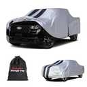 Ford Maverick Truck Cover Custom Fit 2022-2026 Crew Cab Short Bed(4.5') with Door Zipper, 10 Layers Outdoor Heavy Pickup Truck Cover Waterproof All Weather, Wind Dust Sun Protector.