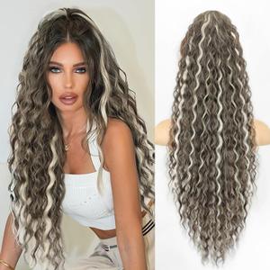 FREEMEIGE Claw Clip Ponytail Extension Long Wavy Ponytail Extension 30" Curly Pony Tail Clip in Hair Extensions for Women Fluffy Natural Looking Synthetic Hairpiece for Daily Use