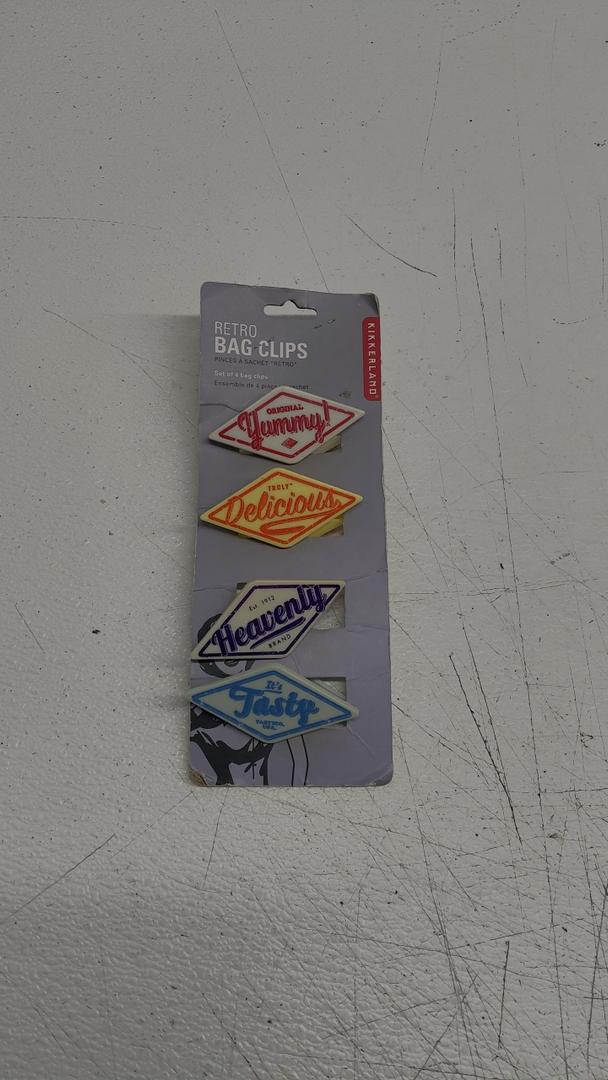 Retro Bag Clips Set of 4 Bag Clips