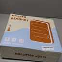 Electric Heated Blanket 50"x60",Luxury Grey Faux Rabbit Fur Electric Throw Blanket,Fast Heating Soft Fluffy Thick Electric Blanket with 6 Heating Levels & 12H Auto Off