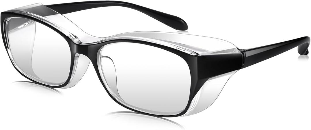 Dollger Safety Glasses With Progressive Reading Lens and Blue Light Eye Protection Safety Goggles (Black)