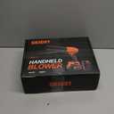 Cordless Leaf Blower with Battery and Charger,800,000 RPM,Lightweight Handheld Design,Blower for Patio Cleaning,car Blowing Water,Blowing Leaves and Dust (Vitality Orange)