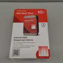Western Digital 10TB WD Red Plus NAS Internal Hard Drive HDD - 7200 RPM, SATA 6 GB/s, CMR, 512 MB Cache, 3.5" - WD100EFGX
