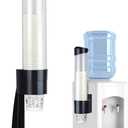 LBTING Cup Dispenser, Water Cooler Pull Type Cup Holder Fits 5oz - 7oz Cone or Flat Bottom Cups, Countertop or Wall Mount Cup Dispenser, Black