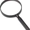 U.S. Toy US Toy One Jumbo 9" Plastic Magnifying Glass, Black