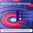 3D Relief Card Binder 900 Pockets | Embossed TCG Binder 9-Pocket with Zipper | Premium PU Leather Trading Card Album for MTG, Baseball, Football | Boys & Girls Gift | Waterproof | 50 Sleeves