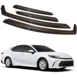 in-Channel Car Window Rain Guard Compatible with Toyota Camry 2025-2026 4pcs, Taiwan Made Precise & Transparent Car Wind Deflectors No Water Leakage Visors