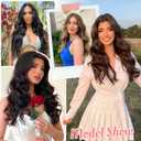 Fliace Clip in Hair Extensions for Women Medium Brown Long Wavy Hair Extensions Clip Ins 6PCS 20 Inch Synthetic Soft and Natural Thick Hair Pieces for Women