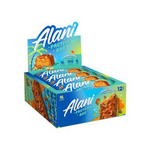 Alani Nu Protein Bars CARAMEL CRUNCH | High Protein Gluten-Free Bars | 16g Protein | Low-Sugar (7G) Low-Carb Healthy Snacks | 12 Individually Wrapped Bars