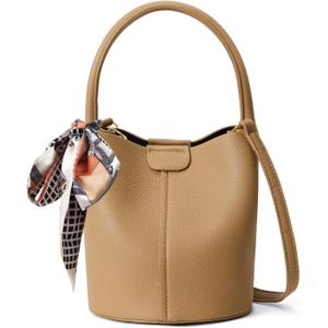 Bucket Bags for Women,Mini Crossbody Bag with Removable Shoulder Straps,Vegan Leather Handbags,Cartera de Mujer