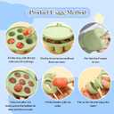 Baby Fruit Feeder & Mini Freezer Tray Combo - Baby Teether, Breastmilk Popsicle Molds for Teething Relief, Fresh Food Feeder for Safe Infant Self-Feeding, Extra Food Pouches(Blue)