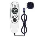 ZWP 9 Button 5 Pin Female Massage DN-34A Remote Control Replacement for Massage Recliner Sofa Chair, with 1 USB Charging (White)